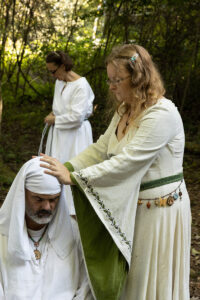 Consecration of Timothy (Archdruid of Air) by Dana (Grand Archdruid)