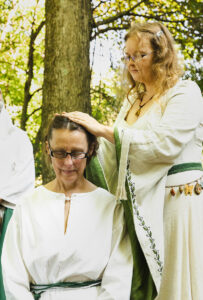 Consecration of Kathleen (Archdruid of Fire) by Dana (Grand Archdruid)